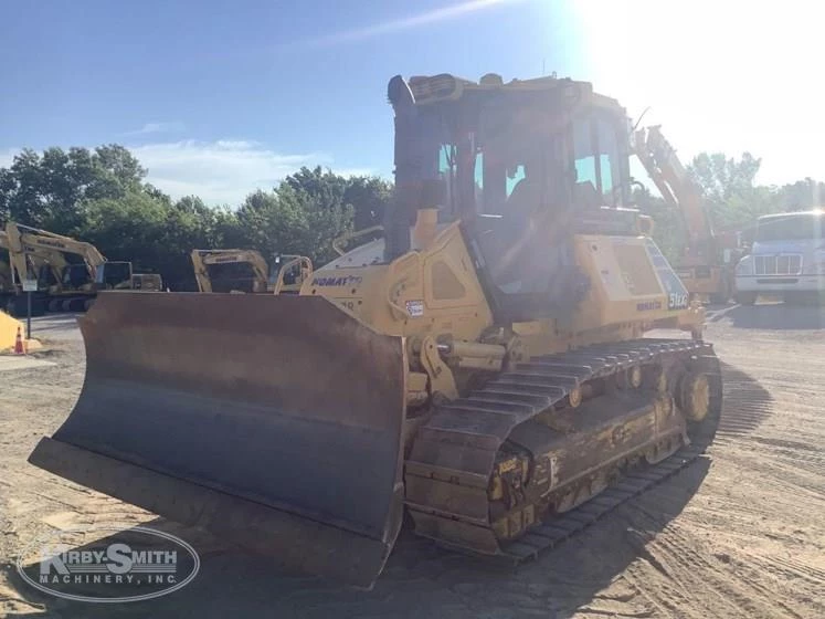 Used Bulldozer under sun